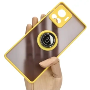Hurtownia GSM - Bizon Case Hybrid Ring Motorola Edge 30 Ultra füstös sárga kerettel - BIZ471 - {ean13} - Hurt