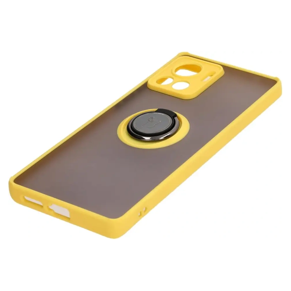 Hurtownia GSM - Bizon Case Hybrid Ring Motorola Edge 30 Ultra füstös sárga kerettel - BIZ471 - {ean13} - Hurt