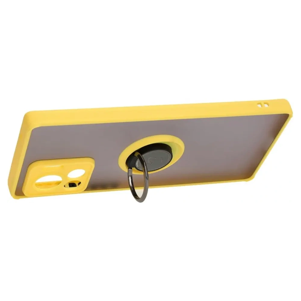 Hurtownia GSM - Bizon Case Hybrid Ring Motorola Edge 30 Ultra füstös sárga kerettel - BIZ471 - {ean13} - Hurt