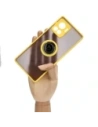 Wholesale Bizon Case Hybrid Ring Motorola Edge 30 Ultra smoky with a yellow frame - BIZ471 - {ean13} - Hurt