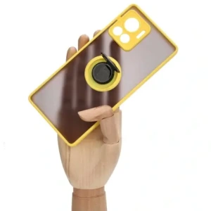 Hurtownia GSM - Bizon Case Hybrid Ring Motorola Edge 30 Ultra füstös sárga kerettel - BIZ471 - {ean13} - Hurt