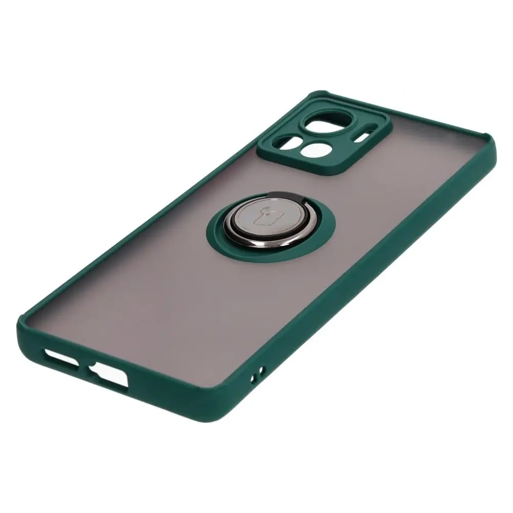 Hurtownia GSM - Bizon Case Hybrid Ring Motorola Edge 30 Ultra füstös sötétzöld kerettel - BIZ472 - {ean13} - Hurt