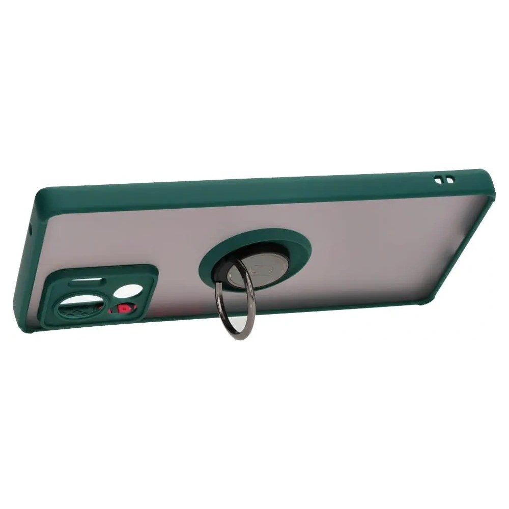 Hurtownia GSM - Bizon Case Hybrid Ring Motorola Edge 30 Ultra füstös sötétzöld kerettel - BIZ472 - {ean13} - Hurt
