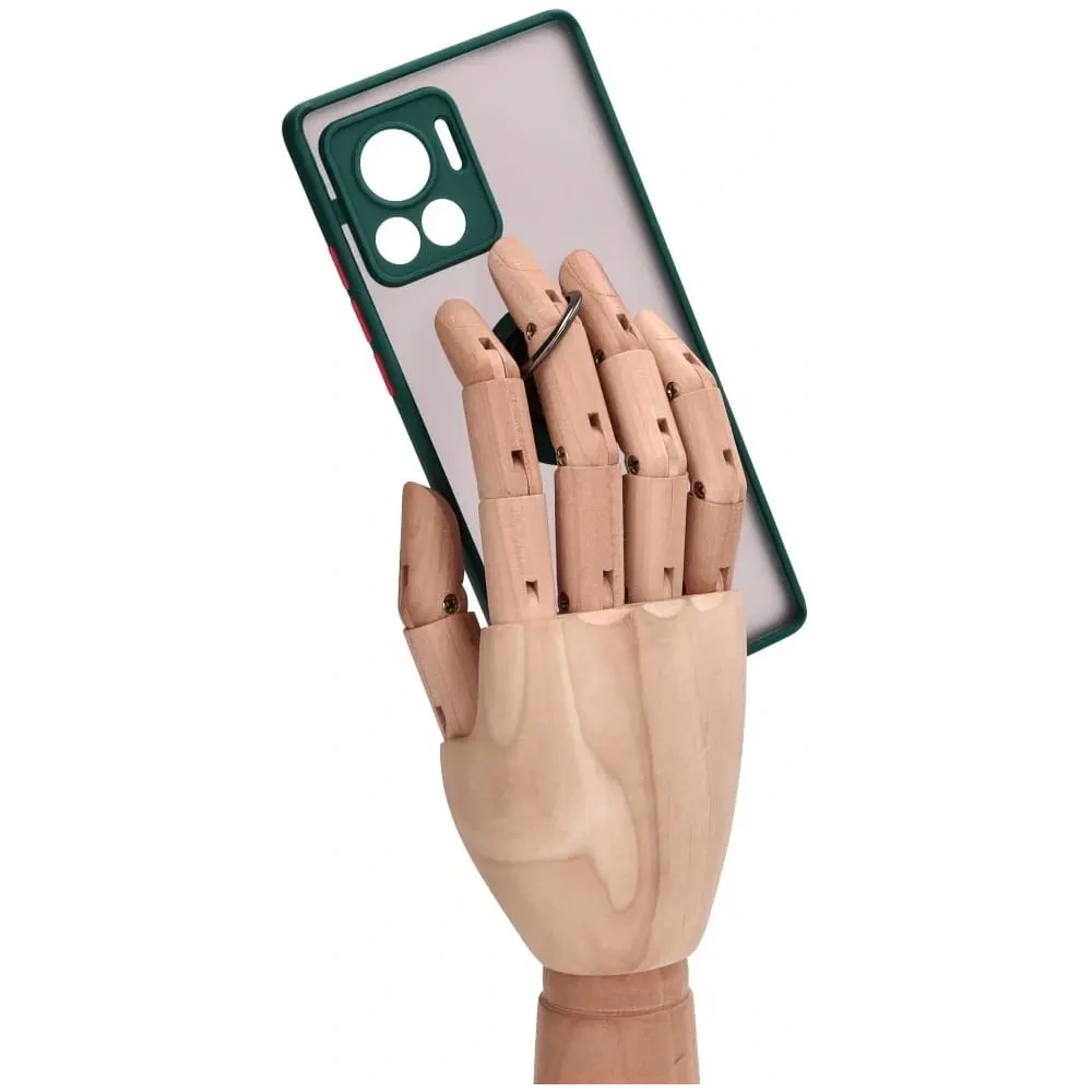 Hurtownia GSM - Bizon Case Hybrid Ring Motorola Edge 30 Ultra füstös sötétzöld kerettel - BIZ472 - {ean13} - Hurt