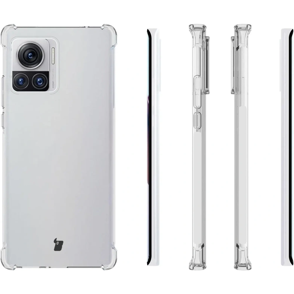 Hurtownia GSM - Bizon Case Clear Pack tok + 2x kijelzőfólia + lencse védő Motorola Moto Edge 30 Ultra átlátszó - BIZ473 - {ean13} - Hurt