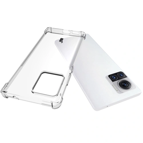 Etui + 2x folia + obiektyw Bizon Case Clear Pack do Motorola Moto Edge 30 Ultra przezroczyste