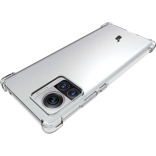 Etui + 2x folia + obiektyw Bizon Case Clear Pack do Motorola Moto Edge 30 Ultra przezroczyste