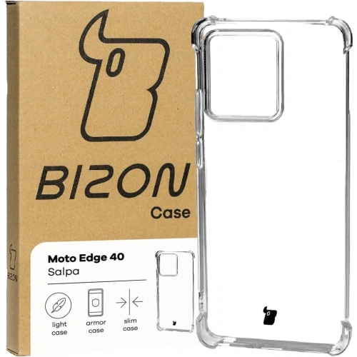 Elastyczne etui Bizon Case Salpa do Motorola Edge 40 przezroczyste