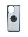 Hurtownia GSM - Etui s úchytem na prst Bizon Case Hybrid Ring pro Motorola Edge 40 Pro kouřové s tmavě zeleným rámem - BIZ476 - {ean13} - Hurt