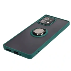 Hurtownia GSM - Etui s úchytem na prst Bizon Case Hybrid Ring pro Motorola Edge 40 Pro kouřové s tmavě zeleným rámem - BIZ476 - {ean13} - Hurt