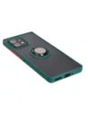 Hurtownia GSM - Etui s úchytem na prst Bizon Case Hybrid Ring pro Motorola Edge 40 Pro kouřové s tmavě zeleným rámem - BIZ476 - {ean13} - Hurt