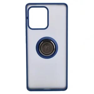 Hurtownia GSM - Caz Bizon Hybrid Ring Motorola Edge 40 Pro fumuriu cu un cadru albastru închis. - BIZ478 - {ean13} - Hurt
