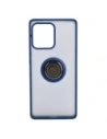 Hurtownia GSM - Caz Bizon Hybrid Ring Motorola Edge 40 Pro fumuriu cu un cadru albastru închis. - BIZ478 - {ean13} - Hurt