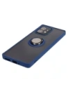 Hurtownia GSM - Caz Bizon Hybrid Ring Motorola Edge 40 Pro fumuriu cu un cadru albastru închis. - BIZ478 - {ean13} - Hurt
