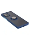 Hurtownia GSM - Caz Bizon Hybrid Ring Motorola Edge 40 Pro fumuriu cu un cadru albastru închis. - BIZ478 - {ean13} - Hurt