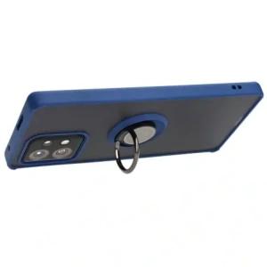 Hurtownia GSM - Caz Bizon Hybrid Ring Motorola Edge 40 Pro fumuriu cu un cadru albastru închis. - BIZ478 - {ean13} - Hurt