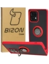 Wholesale Bizon Case Hybrid Ring Motorola Edge 40 Pro smoky with a red frame - BIZ480 - {ean13} - Hurt