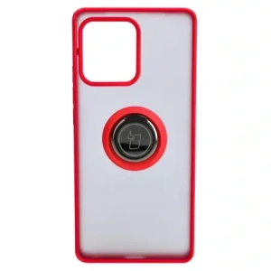 Bizon Case Hybrid Ring Motorola Edge 40 Pro smoky with a red frame