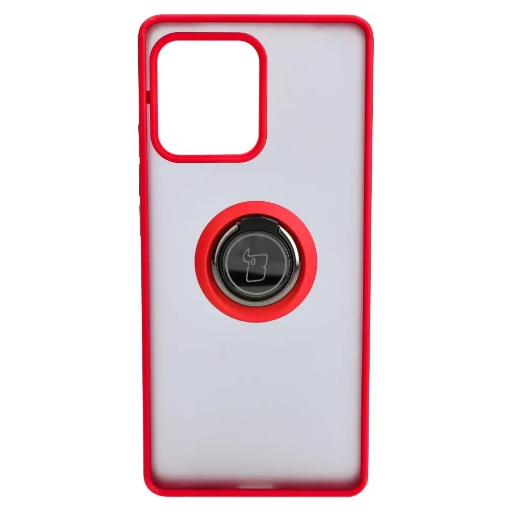 Wholesale Bizon Case Hybrid Ring Motorola Edge 40 Pro smoky with a red frame - BIZ480 - {ean13} - Hurt