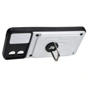 Hurtownia GSM - Bizon Case Camshield Card Slot Ring Motorola Moto E13 5G alb - BIZ481 - {ean13} - Hurt