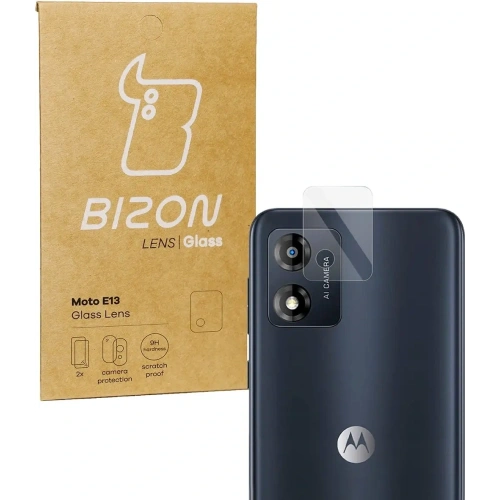 Szkło na aparat Bizon Glass Lens do Moto E13 [2 PACK]