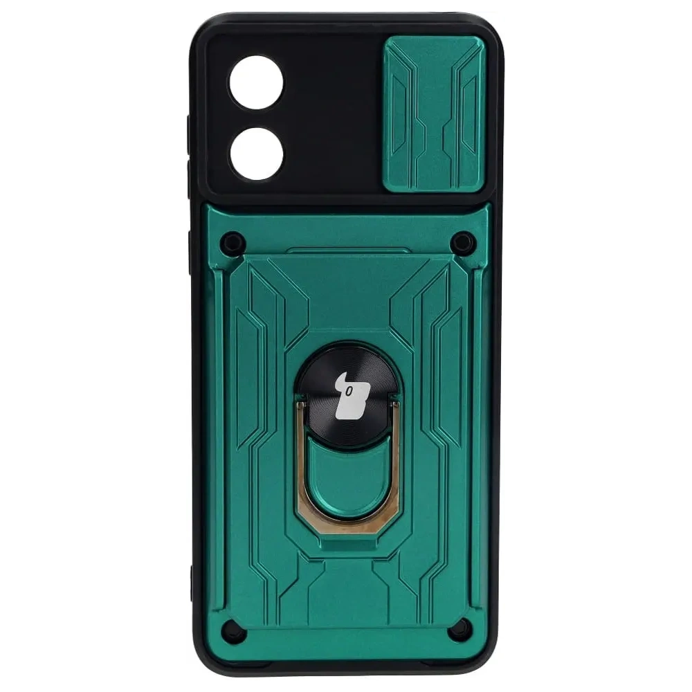Hurtownia GSM - Bizon Case Camshield Kartensteckplatz Ring Motorola Moto E13 5G grün - BIZ483 - {ean13} - Hurt