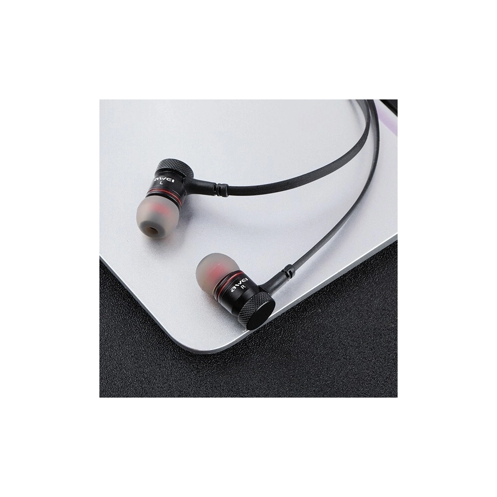 Wholesale AWEI Wireless In-Ear Earphones Bluetooth G10BL black Neckband - AWEI036BLK - {ean13} - Hurt