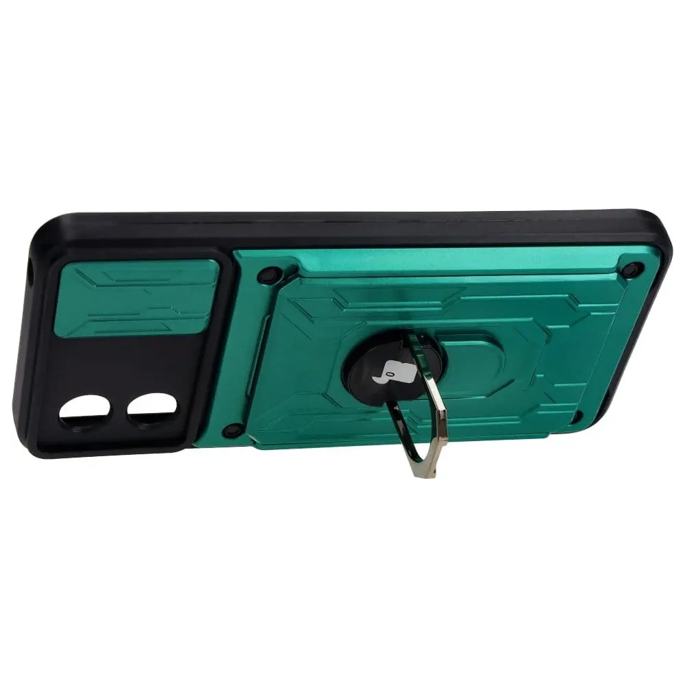 Hurtownia GSM - Bizon Case Camshield Kartensteckplatz Ring Motorola Moto E13 5G grün - BIZ483 - {ean13} - Hurt