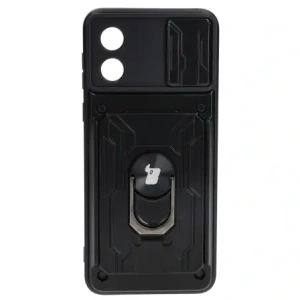 Hurtownia GSM - Bizon Case Camshield Card Slot Ring Motorola Moto E13 5G negru - BIZ484 - {ean13} - Hurt