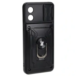 Hurtownia GSM - Bizon Case Camshield Card Slot Ring Motorola Moto E13 5G negru - BIZ484 - {ean13} - Hurt