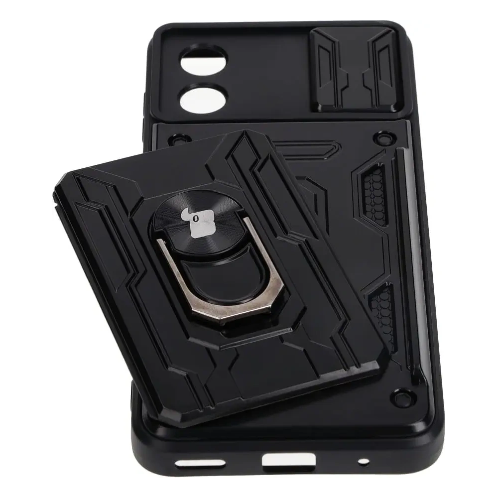 Hurtownia GSM - Bizon Case Camshield Kartensteckplatz Ring Motorola Moto E13 5G schwarz - BIZ484 - {ean13} - Hurt
