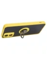 Hurtownia GSM - Caz hibrid Bizon Ring Motorola Moto E13 fumuriu cu un cadru galben - BIZ485 - {ean13} - Hurt
