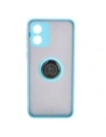 Hurtownia GSM - Bizon Case Hybrid Ring Motorola Moto E13 füstös színben, világoskék kerettel - BIZ486 - {ean13} - Hurt