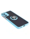 Hurtownia GSM - Bizon Case Hybrid Ring Motorola Moto E13 fumuriu cu un cadru bleu deschis - BIZ486 - {ean13} - Hurt