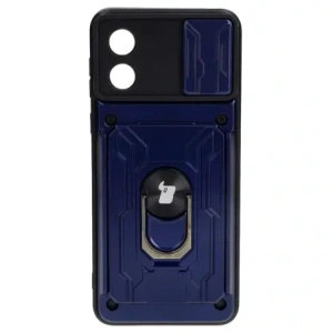 Hurtownia GSM - Caz Bizon Camshield cu slot pentru card Ring Motorola Moto E13 5G albastru închis - BIZ487 - {ean13} - Hurt