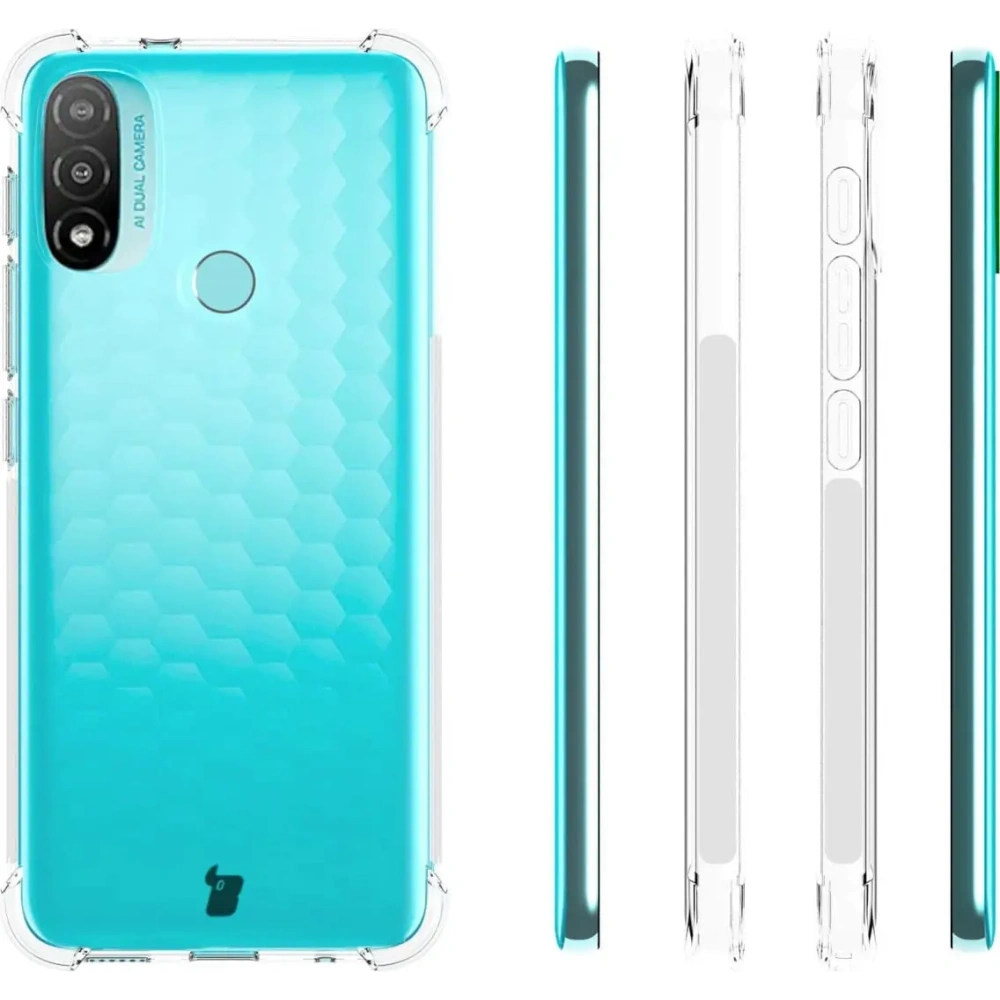 Hurtownia GSM - Etui + 2x sklo na obrazovku + objektiv Bizon Case Clear Pack do Moto E20 průhledné - BIZ488 - {ean13} - Hurt