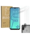 Bizon Glass Sticlă călită transparentă - 3 buc. + sticlă lentilă Moto E20