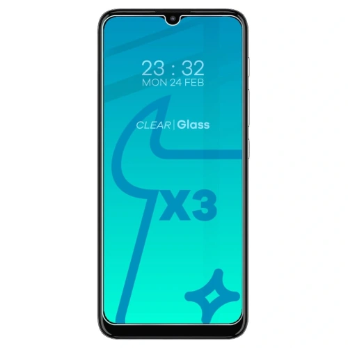 Szkło hartowane Bizon Glass Clear - 3 szt. + obiektyw Moto E20