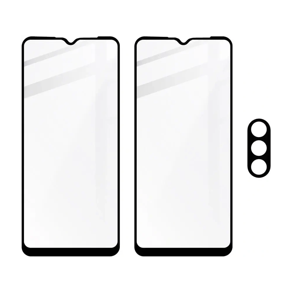 Hurtownia GSM - Bizon Glass Edge sticlă temperată - [2 PACK] + protecție pentru lentile Moto E20 negru - BIZ490 - {ean13} - Hurt