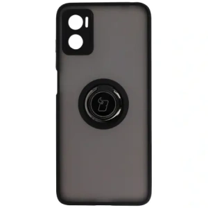 Hurtownia GSM - Bizon Case Hybrid Ring Motorola Moto E22 / E22i smoky cu un cadru negru - BIZ494 - {ean13} - Hurt