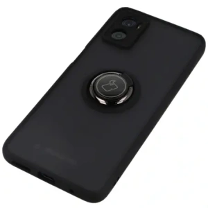 Hurtownia GSM - Bizon Case Hybrid Ring Motorola Moto E22 / E22i smoky cu un cadru negru - BIZ494 - {ean13} - Hurt