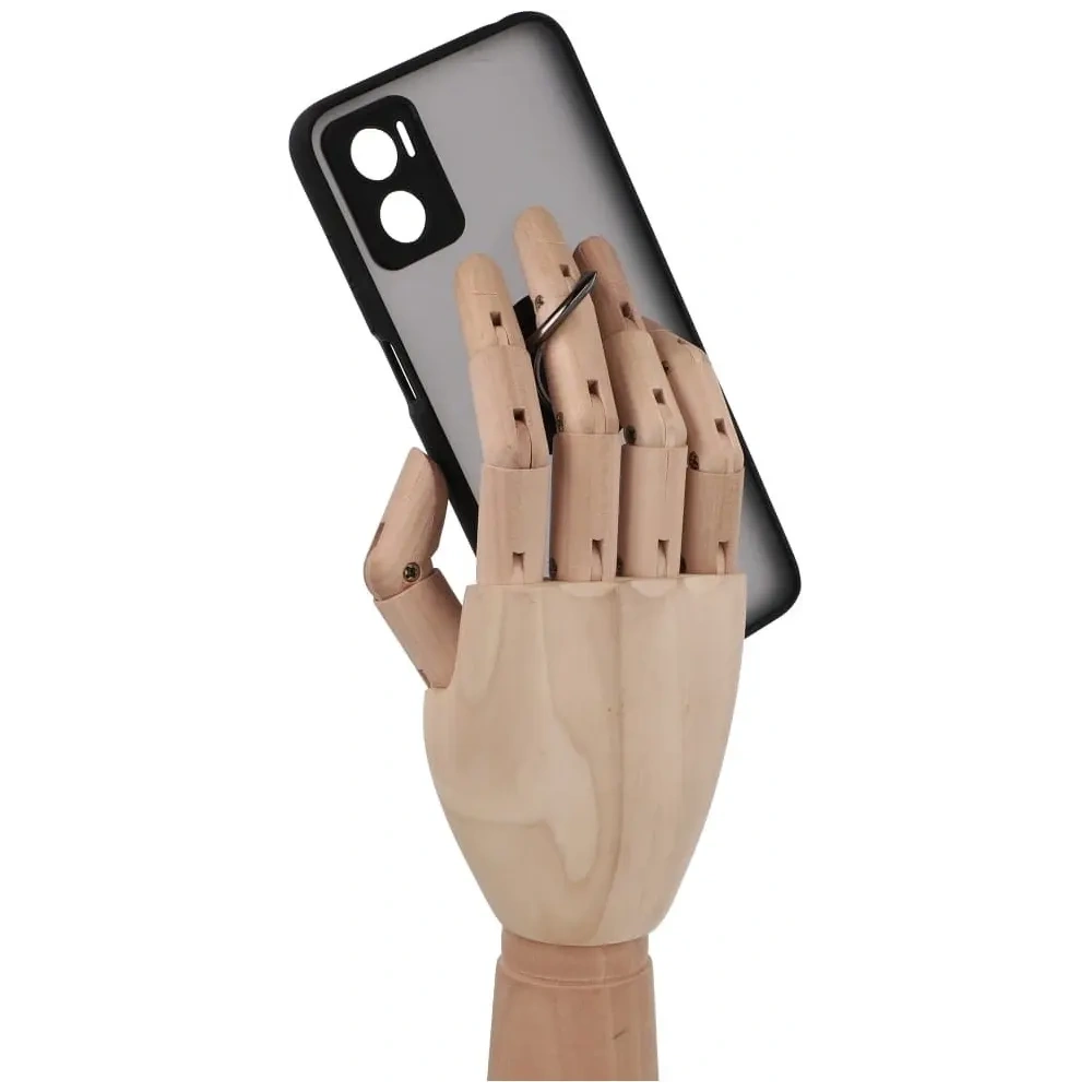Hurtownia GSM - Bizon Case Hybrid Ring Motorola Moto E22 / E22i smoky cu un cadru negru - BIZ494 - {ean13} - Hurt