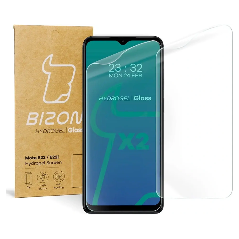 Hurtownia GSM - Fólie hydrogelová na displej Bizon Glass Hydrogel pro Motorola Moto E22 / E22i [2 PACK] - BIZ495 - {ean13} - Hurt