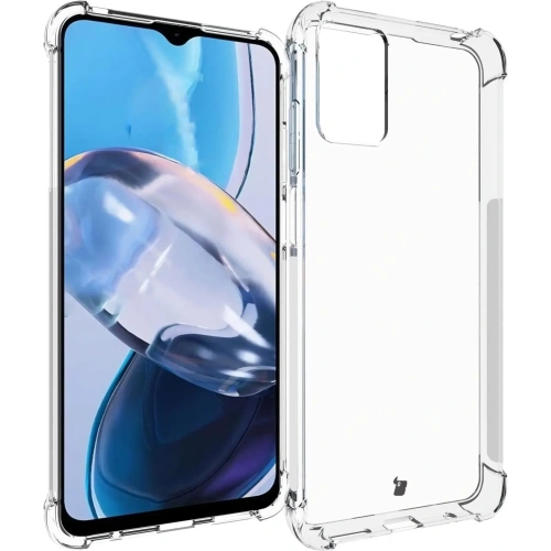 Etui + 2x folia Bizon Case Clear Pack do Motorola Moto E22 / E22i przezroczyste