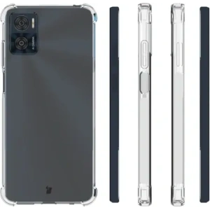Hurtownia GSM - Caz Bizon Clear Pack + 2x folie de protecție pentru ecran Motorola Moto E22 / E22i transparentă - BIZ496 - {ean13} - Hurt