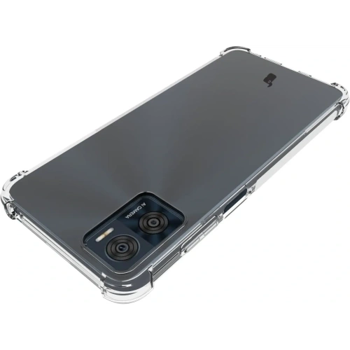 Etui + 2x folia Bizon Case Clear Pack do Motorola Moto E22 / E22i przezroczyste