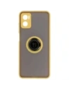Hurtownia GSM - Etui s úchytem na prst Bizon Case Hybrid Ring pro Motorola Moto E22 / E22i kouřové se žlutým rámečkem - BIZ497 - {ean13} - Hurt