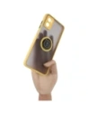 Hurtownia GSM - Etui s úchytem na prst Bizon Case Hybrid Ring pro Motorola Moto E22 / E22i kouřové se žlutým rámečkem - BIZ497 - {ean13} - Hurt