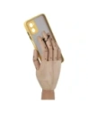Hurtownia GSM - Bizon Case Hybrid Ring Motorola Moto E22 / E22i fumuriu cu un cadru galben - BIZ497 - {ean13} - Hurt