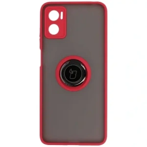Hurtownia GSM - Bizon Case Hybrid Ring Motorola Moto E22 / E22i fumuriu cu un cadru roșu - BIZ498 - {ean13} - Hurt